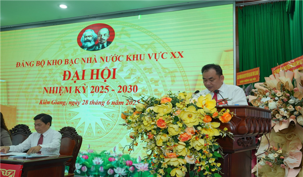Đảng bộ Kho bạc Nhà nước khu vực XX tổ chức thành công Đại hội nhiệm kỳ 2025–2030